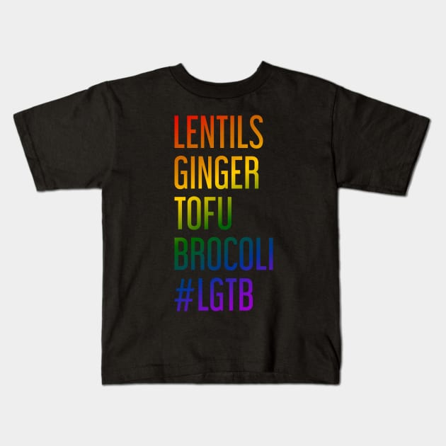 Vegan LGTB Kids T-Shirt by ChicGraphix